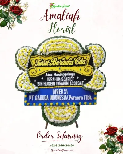 Papan Bunga Duka di Cimara